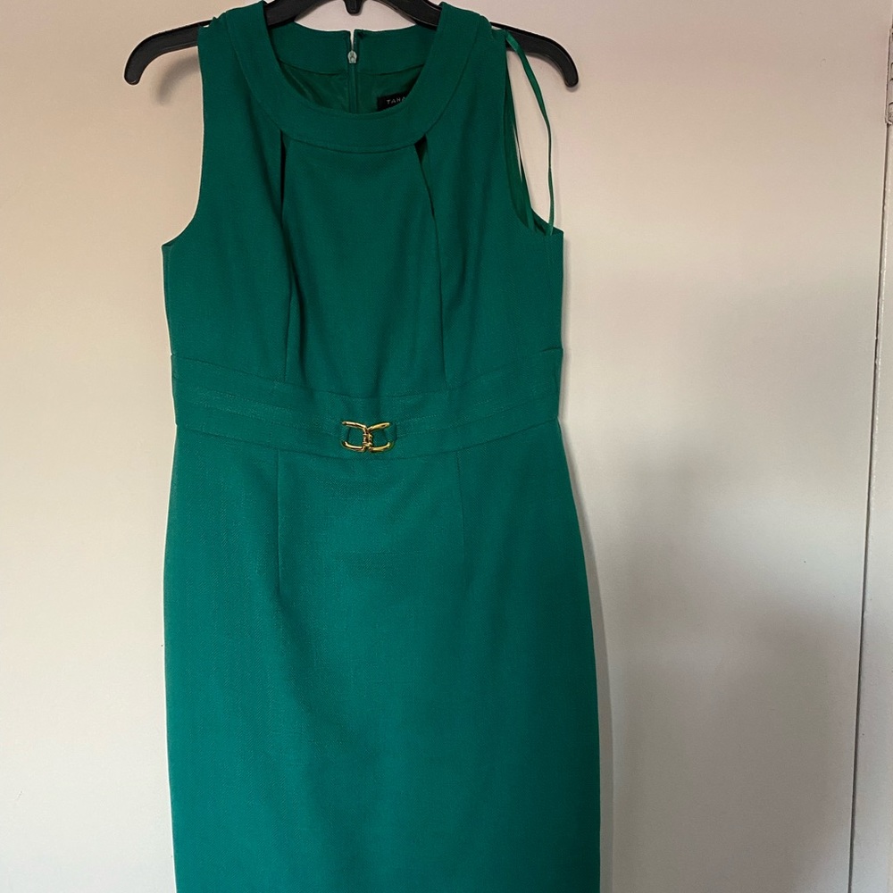Tahari Sheath Green Dress
